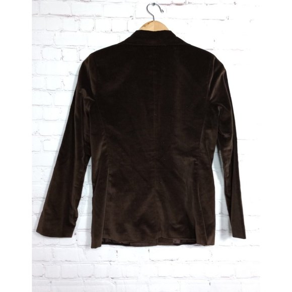 Vintage 70s Sears JR Bazaar Women's Cotton Blazer Jacket JR Size 9 Velvet Feel - Picture 2 of 10